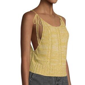 Free People Bombshell Tie Shoulder Tank Crop Top | Extra Small